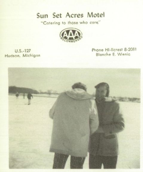 Sunset Acres Motel - 1959 Hudson High Yearbook (newer photo)